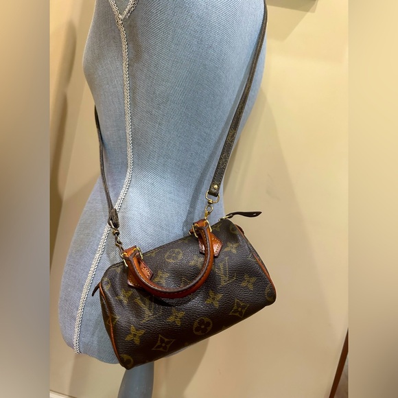 Louis Vuitton Vintage 1998 Nano Speedy W/Crossbody Strap - Picture 1 of 15